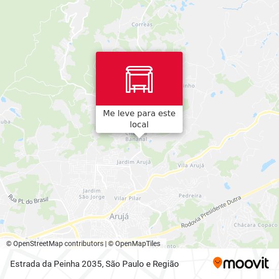 Estrada da Peinha 2035 mapa
