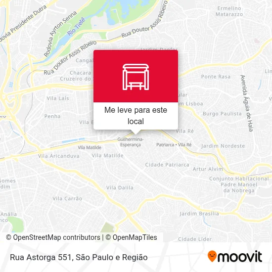 Rua Astorga 551 mapa