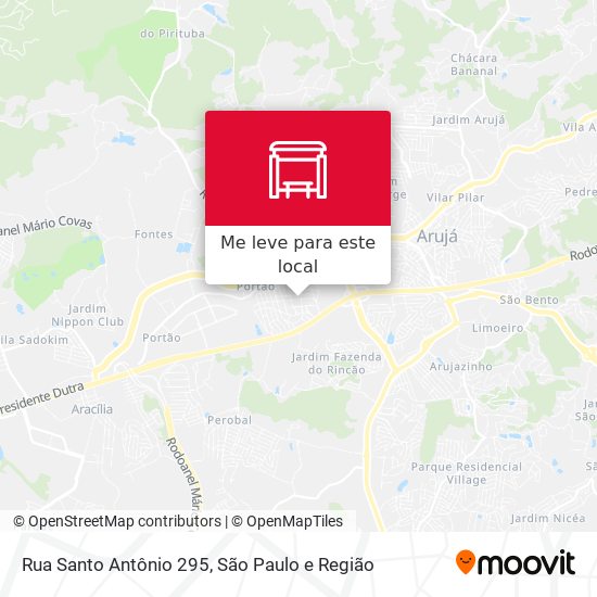 Rua Santo Antônio 295 mapa