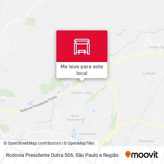 Rodovia Presidente Dutra 506 mapa