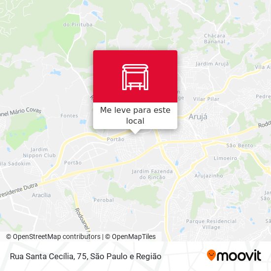Rua Santa Cecília, 75 mapa
