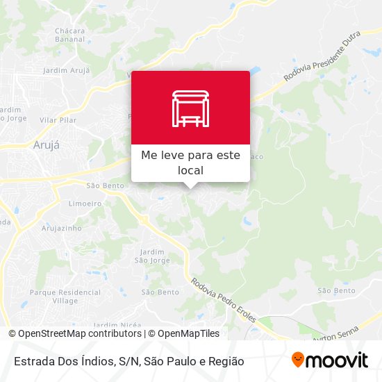 Estrada Dos Índios, S/N mapa
