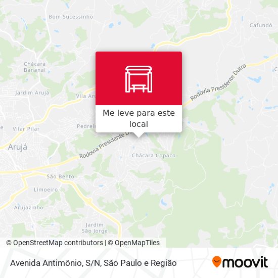 Avenida Antimônio, S/N mapa
