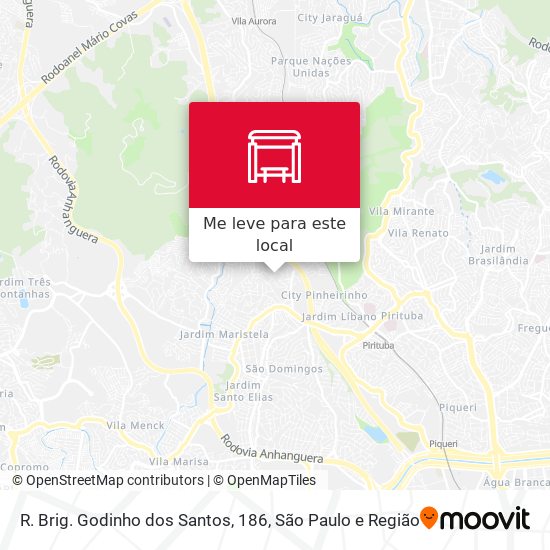 R. Brig. Godinho dos Santos, 186 mapa