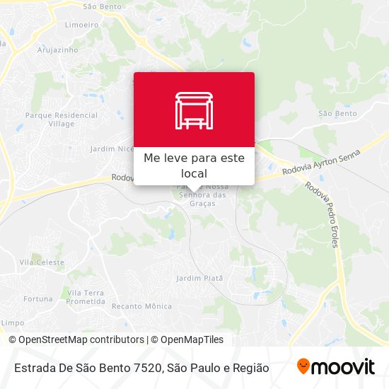Estrada De São Bento 7520 mapa