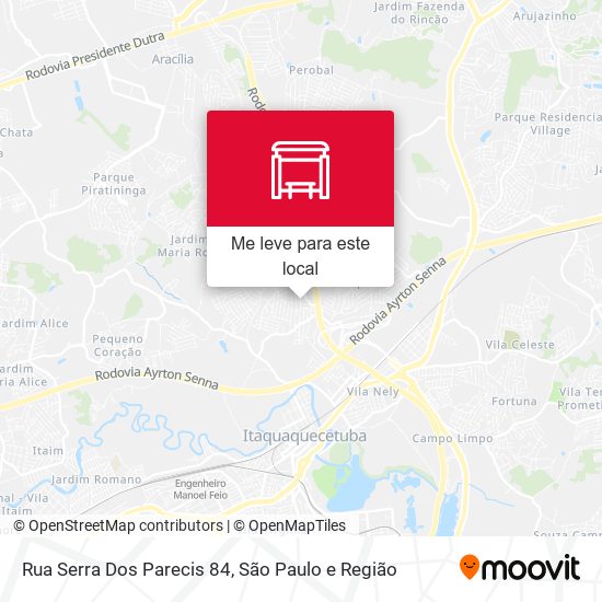 Rua Serra Dos Parecis 84 mapa