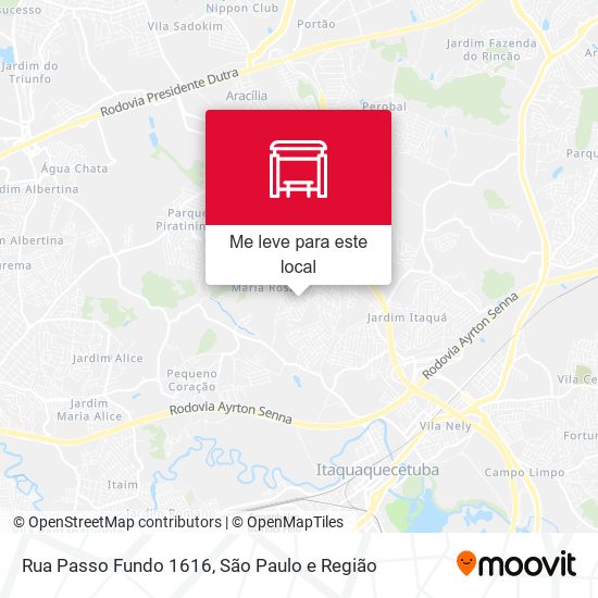 Rua Passo Fundo 1616 mapa