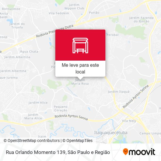 Rua Orlando Momento 139 mapa