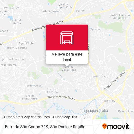 Estrada São Carlos 719 mapa