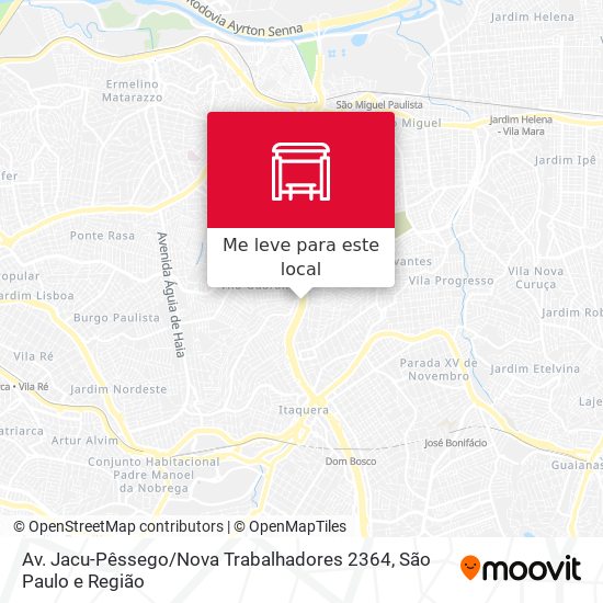 Av. Jacu-Pêssego / Nova Trabalhadores 2364 mapa