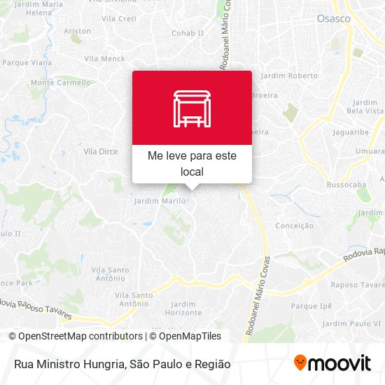 Rua Ministro Hungria mapa