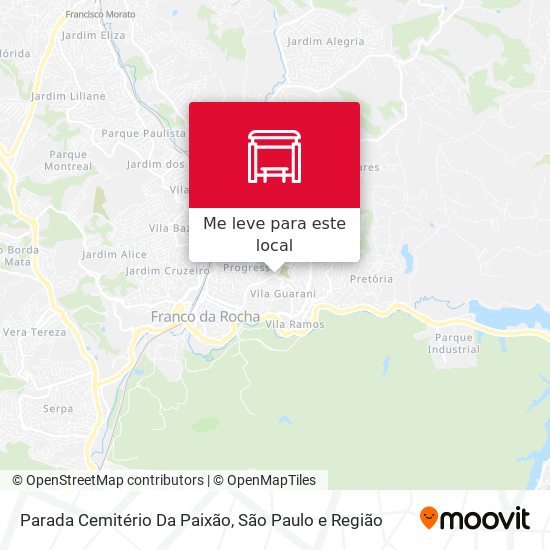 Parada Cemitério Da Paixão mapa