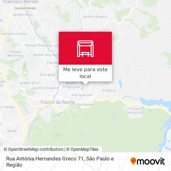 Rua Antônia Hernandes Greco 71 mapa