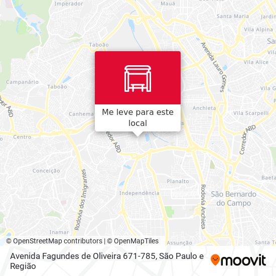 Avenida Fagundes de Oliveira 671-785 mapa