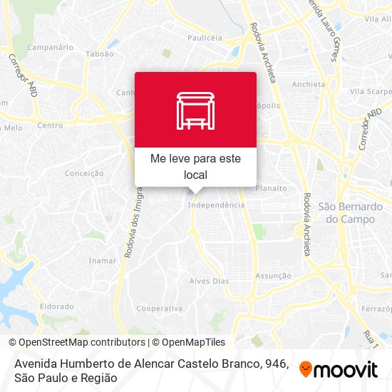 Avenida Humberto de Alencar Castelo Branco, 946 mapa