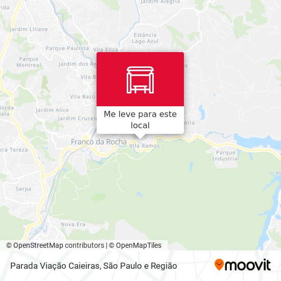 Parada Viação Caieiras mapa