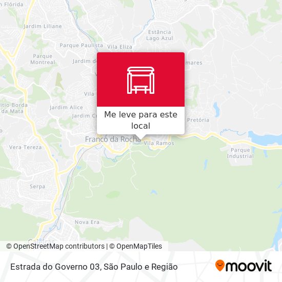 Estrada do Governo 03 mapa