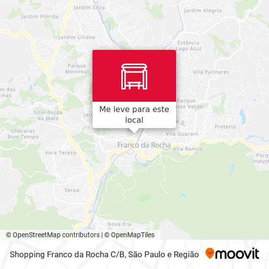 Shopping Franco da Rocha C/B mapa