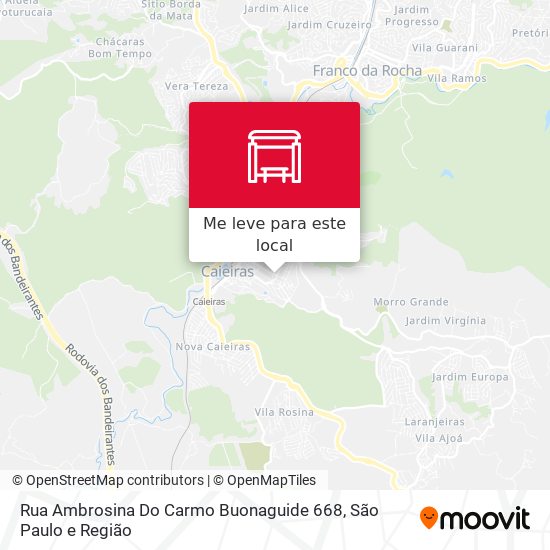Rua Ambrosina Do Carmo Buonaguide 668 mapa