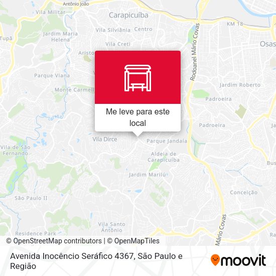 Avenida Inocêncio Seráfico 4367 mapa