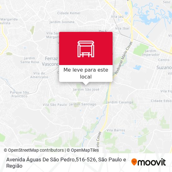Avenida Águas De São Pedro,516-526 mapa