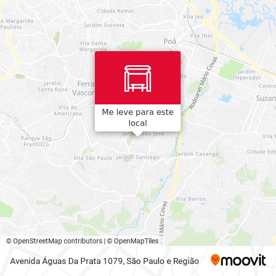 Avenida Águas Da Prata 1079 mapa