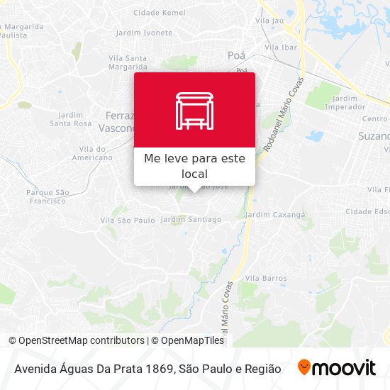 Avenida Águas Da Prata 1869 mapa