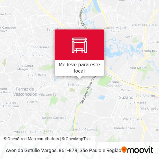 Avenida Getúlio Vargas, 861-879 mapa