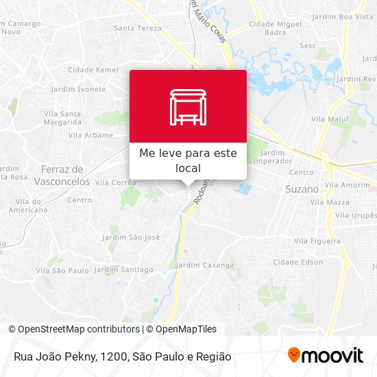 Rua João Pekny, 1200 mapa
