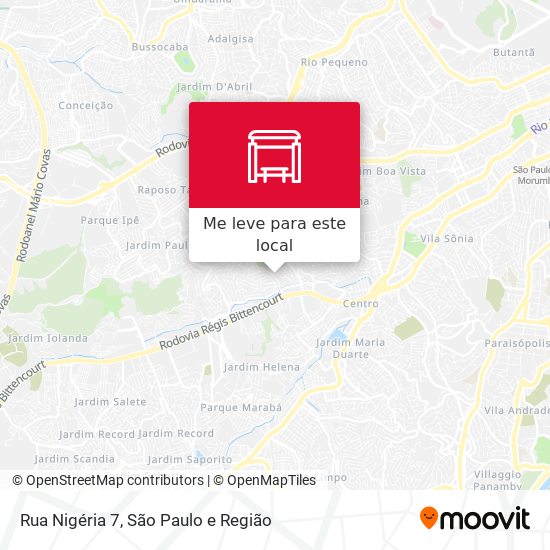 Rua Nigéria 7 mapa