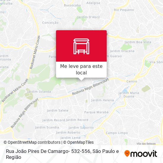 Rua João Píres De Camargo- 532-556 mapa