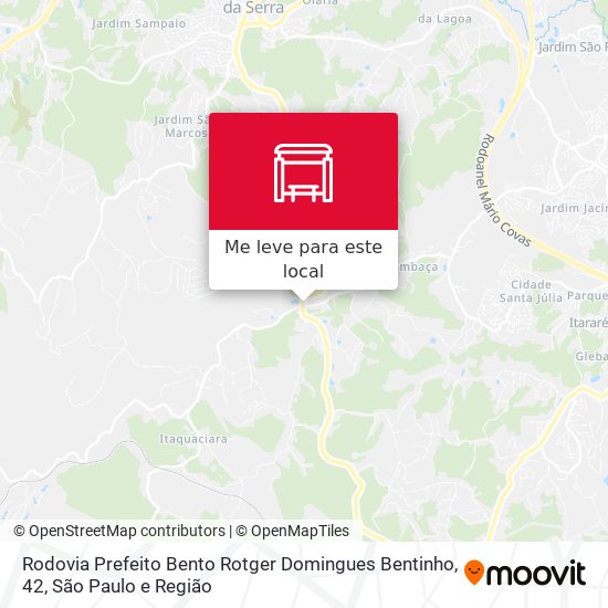 Rodovia Prefeito Bento Rotger Domingues Bentinho, 42 mapa