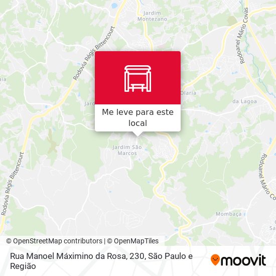 Rua Manoel Máximino da Rosa, 230 mapa