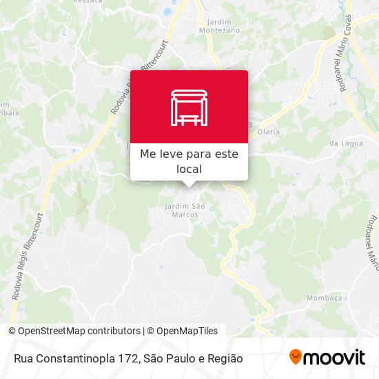 Rua Constantinopla 172 mapa