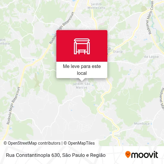 Rua Constantinopla 630 mapa