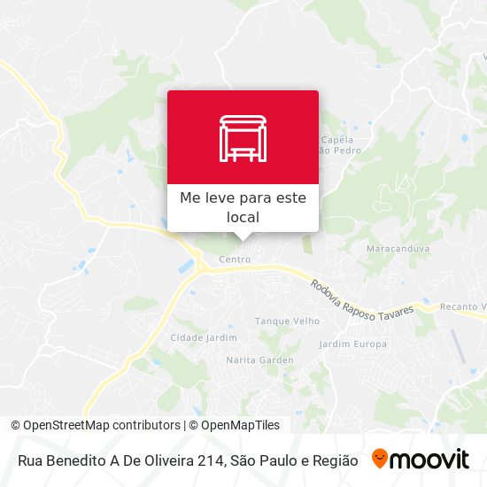 Rua Benedito A De Oliveira 214 mapa