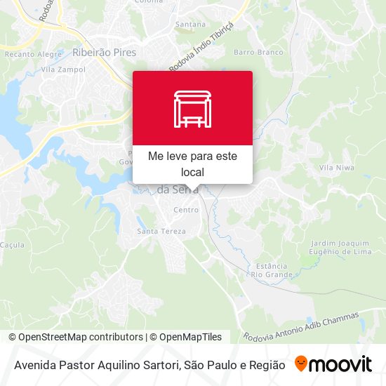 Avenida Pastor Aquilino Sartori mapa