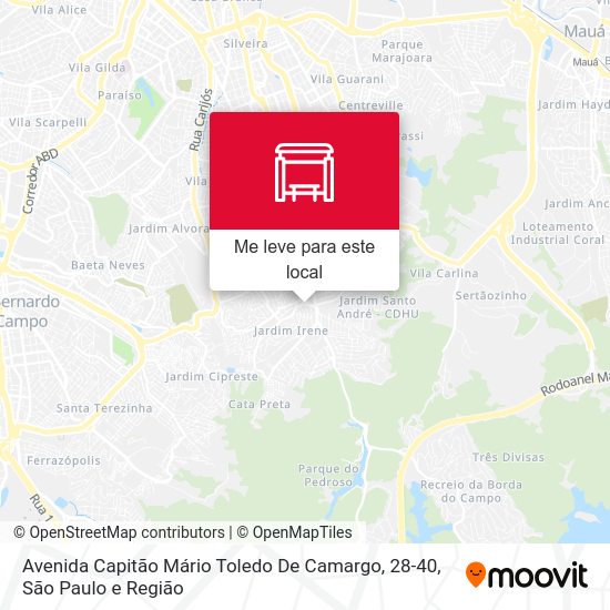 Avenida Capitão Mário Toledo De Camargo, 28-40 mapa