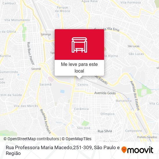 Rua Professora Maria Macedo,251-309 mapa