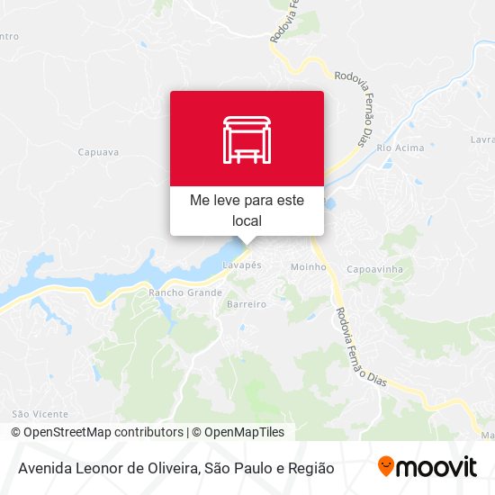 Avenida Leonor de Oliveira mapa