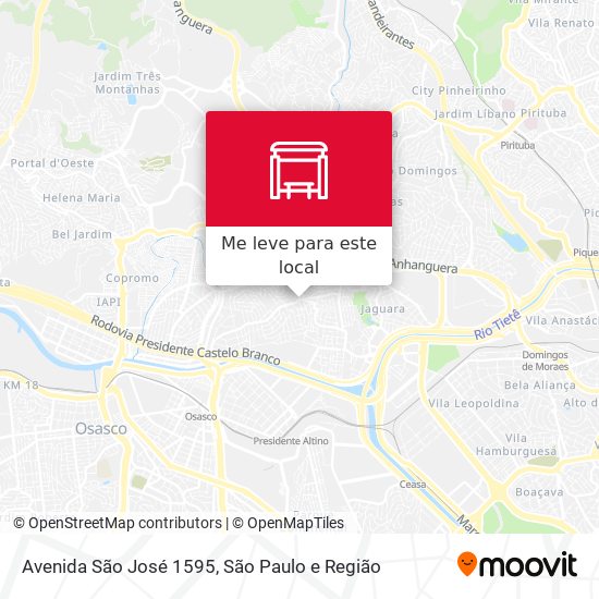 Avenida São José 1595 mapa
