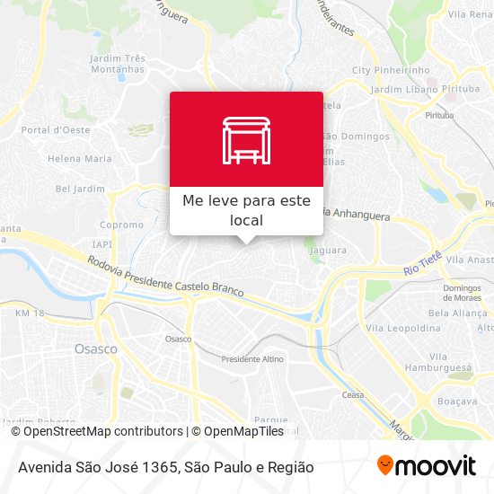 Avenida São José 1365 mapa