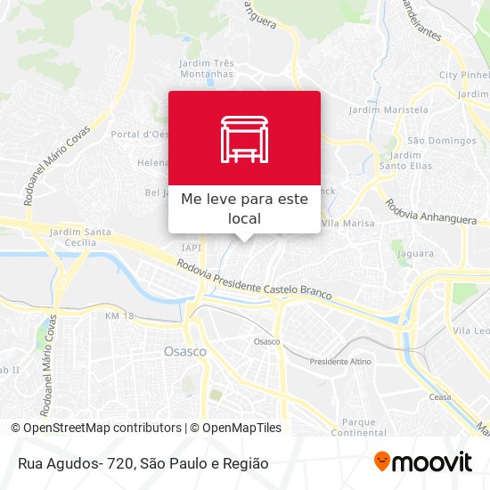 Rua Agudos- 720 mapa