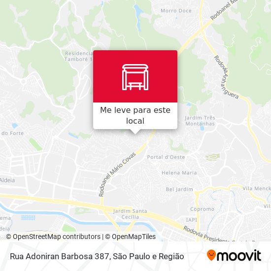 Rua Adoniran Barbosa 387 mapa