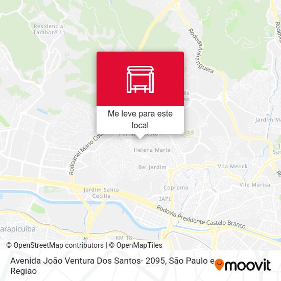 Avenida João Ventura Dos Santos- 2095 mapa