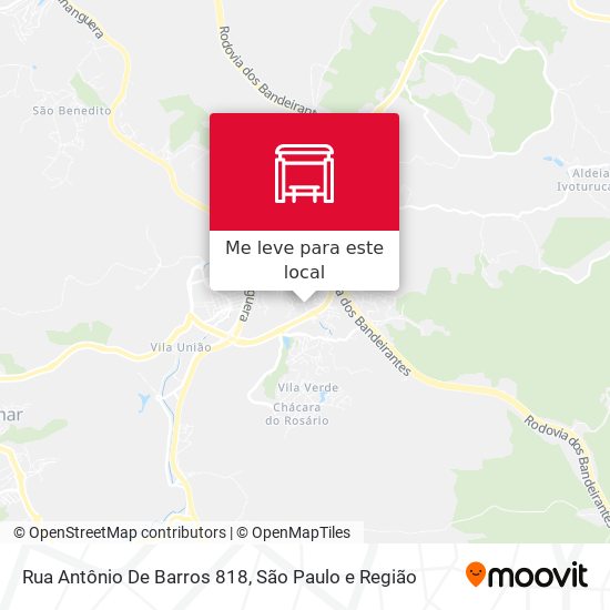 Rua Antônio De Barros 818 mapa
