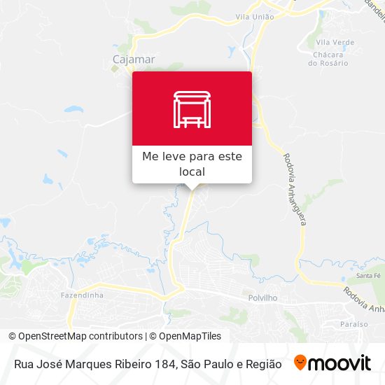 Rua José Marques Ribeiro 184 mapa