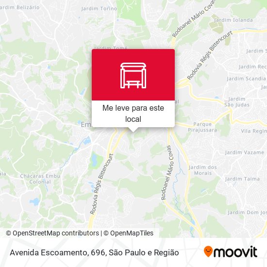 Avenida Escoamento, 696 mapa