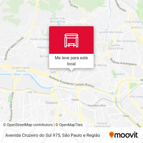 Avenida Cruzeiro do Sul 975 mapa