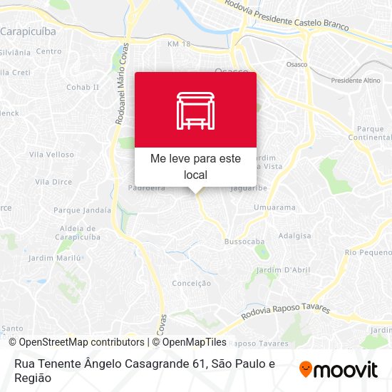 Rua Tenente Ângelo Casagrande 61 mapa